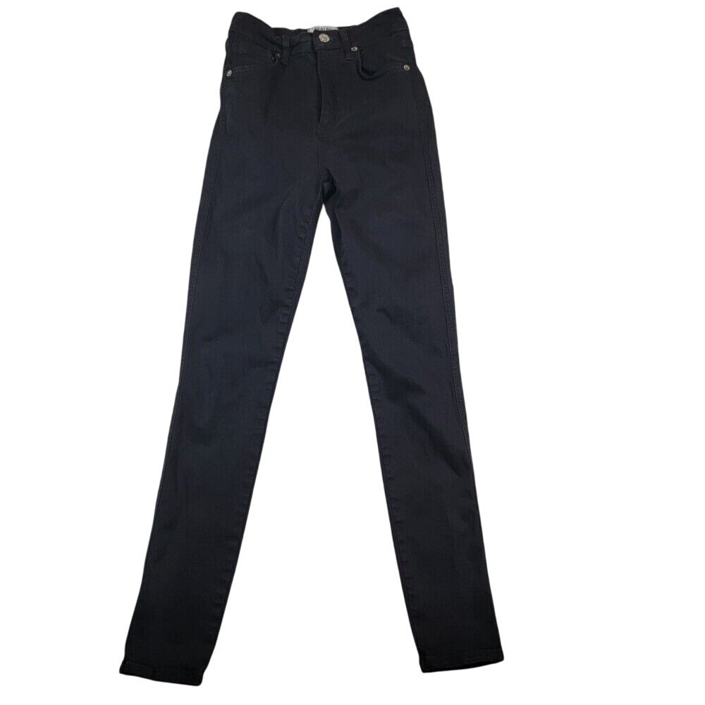 AGOLDE Women's Roxanne High Rise Skinny Jeans Sz 23 Black Stretch